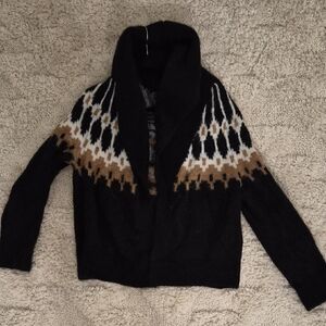 Banana Republic Black and White Knit Sweater